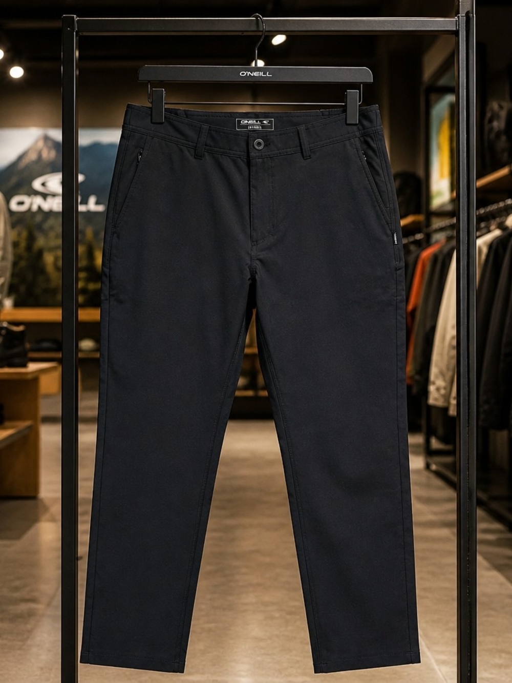 O'Neill Hybrid Chino Pants Water Repellent Standard Fit Secure Zip 34X30